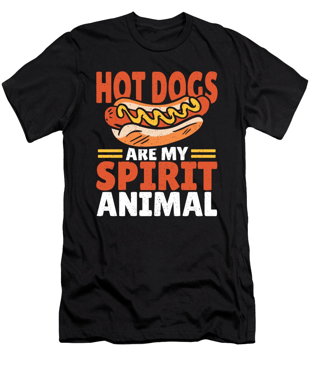 Hot Dogs Are My Spirit Animal Hot Dog Alessandra Roth T-Shirt