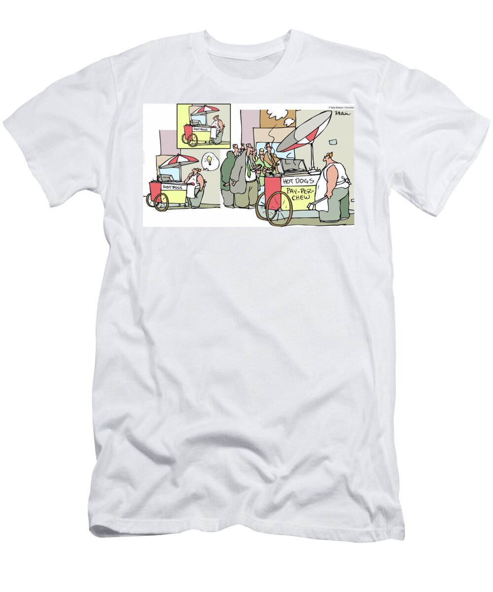 Hot Dogs Pay Per Chew Mike Baldwin T-Shirt
