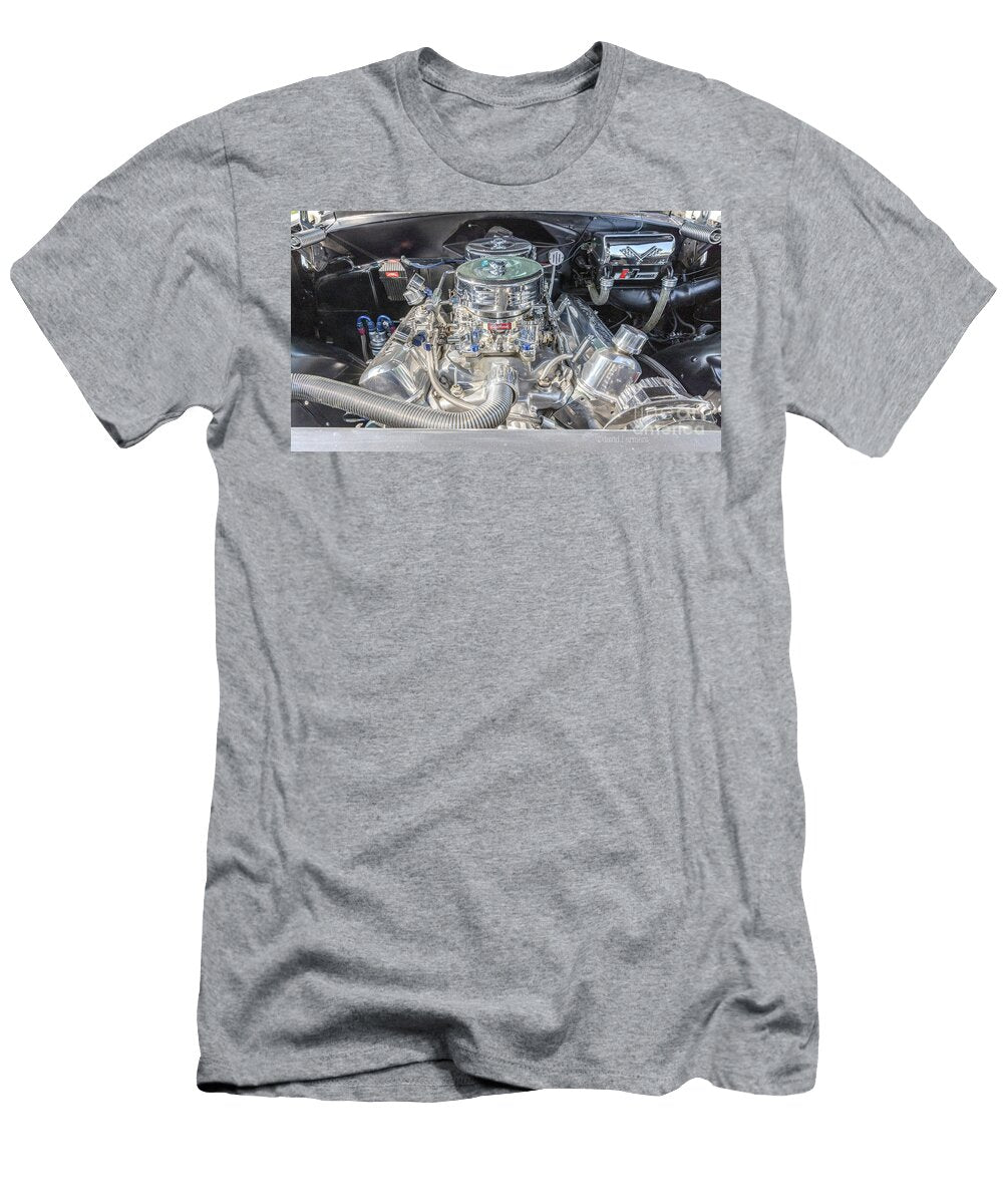 Hot Rod Engine in Vintage Car David Arment T-Shirt