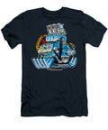 Hot Rod Race Car Dragster Engine Cartoon Illustration Jeff Hobrath T-Shirt