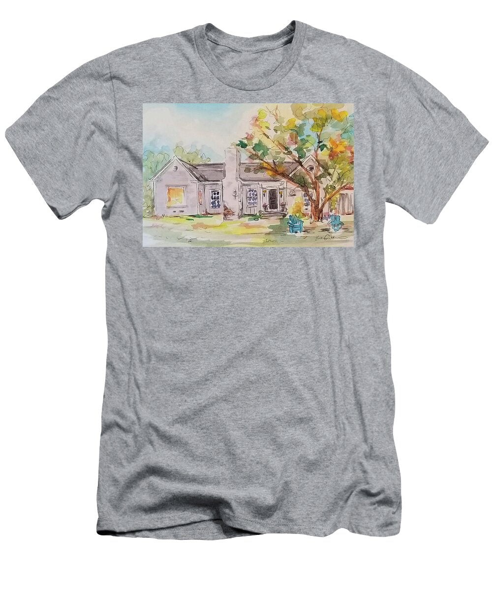 House Portrait Texas Historic Neighborhood Kim Guthrie T-Shirt