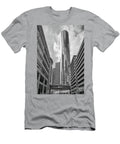 Houston Chevron Building in Black and White Bee Creek Photography Tod and Cynthia T-Shirt