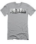 Houston Skyline Black and White Panorama Photo Paul Velgos T-Shirt
