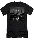 Houston Skyline Over Bayou Bw Pano Tod and Cynthia Grubbs T-Shirt