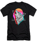 Howling Wolf Animal Sunset 80s Aesthetic 90s Art Vaporwave Dhbubble T-Shirt