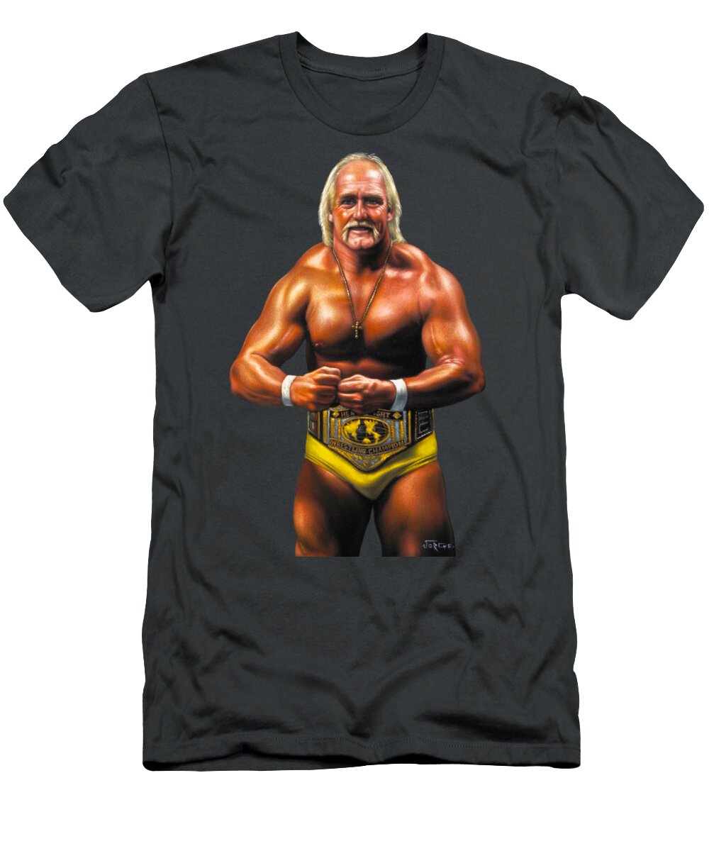 Hulk Hogan Oil on Velvet By Jorge Torrones Ver3 Jorge Terrones T-Shirt