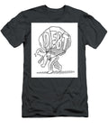 Human Figure Carrying Big Weight of Debt on His Back Drawing Frank Ramspott T-Shirt