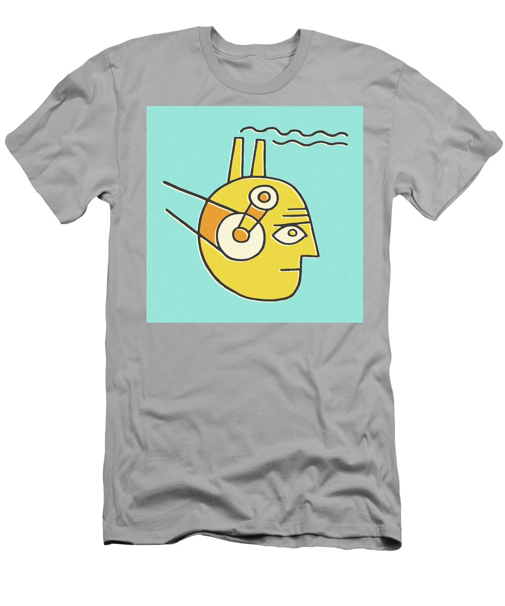 Human Head with Smokestacks and Brain Working Csa Images T-Shirt