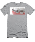 Human Teeth Extreme Closeup with Metal Braces Allan Swart T-Shirt