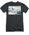 Hunting Snow Geese in a Jack Kirby Style Gentle By Asar Studios Celestial Images T-Shirt