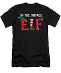 I Am the Savage Elf Christmas Quote Apparel Licensed Art T-Shirt