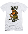 I Can Fix Stupid But Its Gonna Hurt Dachshund Studi Alex T-Shirt