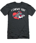 I Chews You Funny Shark Lovers Valentines Day Demic Mario T-Shirt