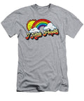 I Hate People Funny Antisocial Distressed Vintage Rainbow Loui Irismae T-Shirt