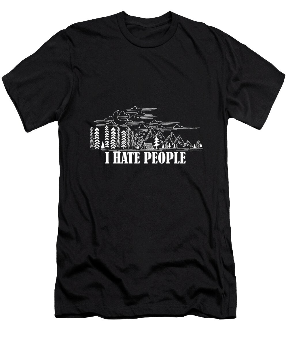 I Hate People Gold Target T-Shirt