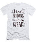 I Have Nothing to Wear Floral Typography Jacob Zelazny T-Shirt
