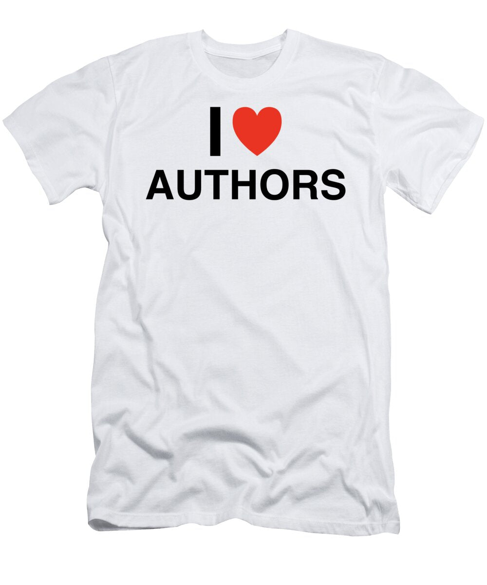 I Heart Authors in Black I Heart Everything T-Shirt