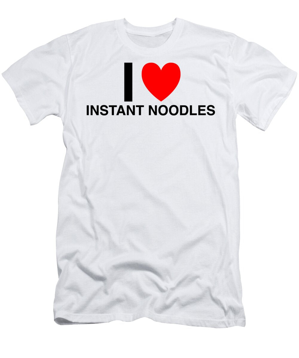 I Heart Instant Noodles in Classic in White I Heart Everything T-Shirt