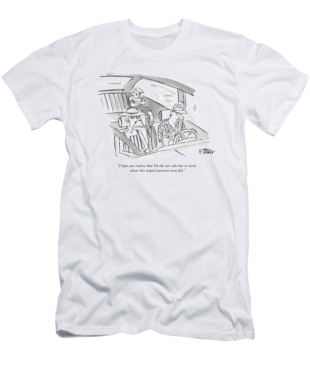 I Hope You Realize That Im the One Who Has to Write Peter Steiner No Index T-Shirt