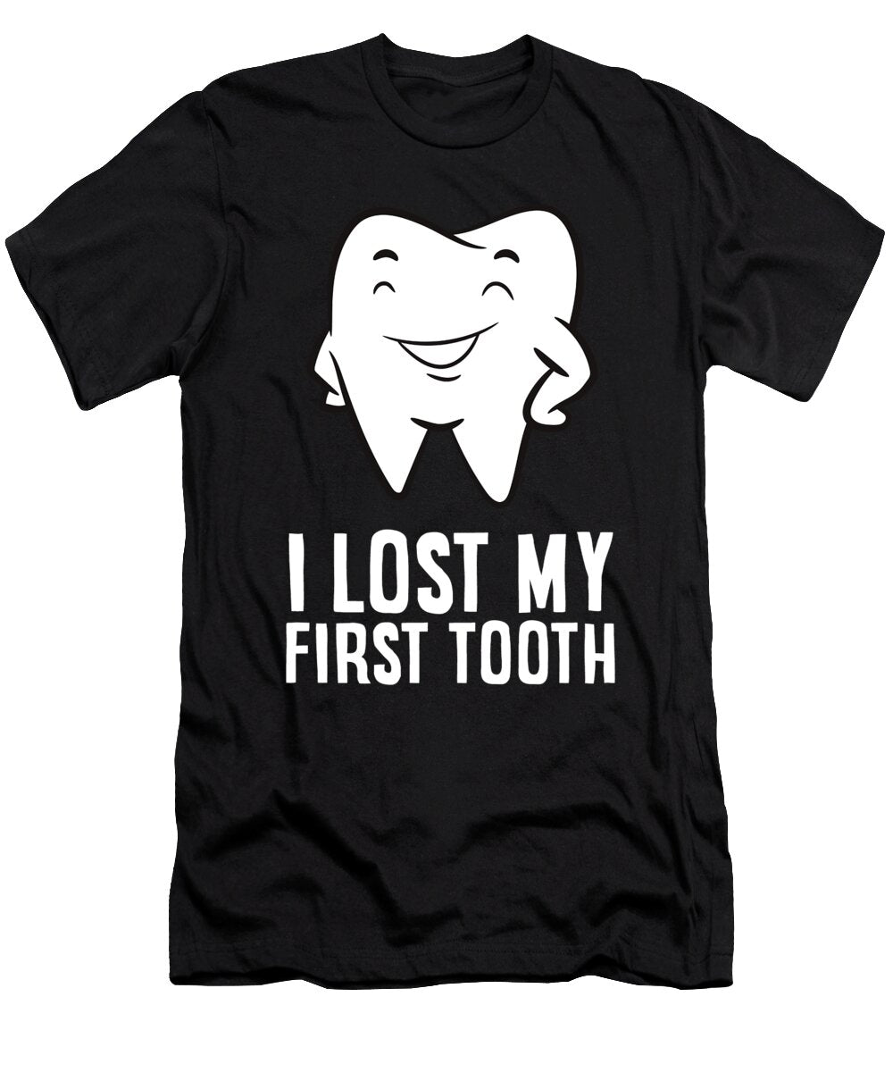 I Lost My First Tooth Children Wiggly Tooth Lost First Tooth Eq Designs T-Shirt
