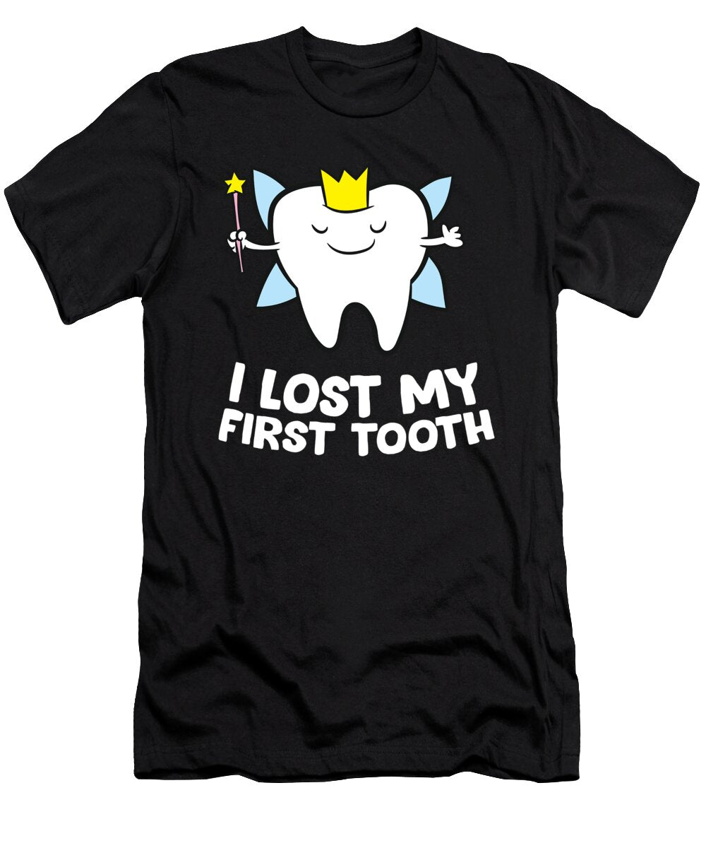 I Lost My First Tooth Kids Wiggly Tooth Tooth Fairy Eq Designs T-Shirt