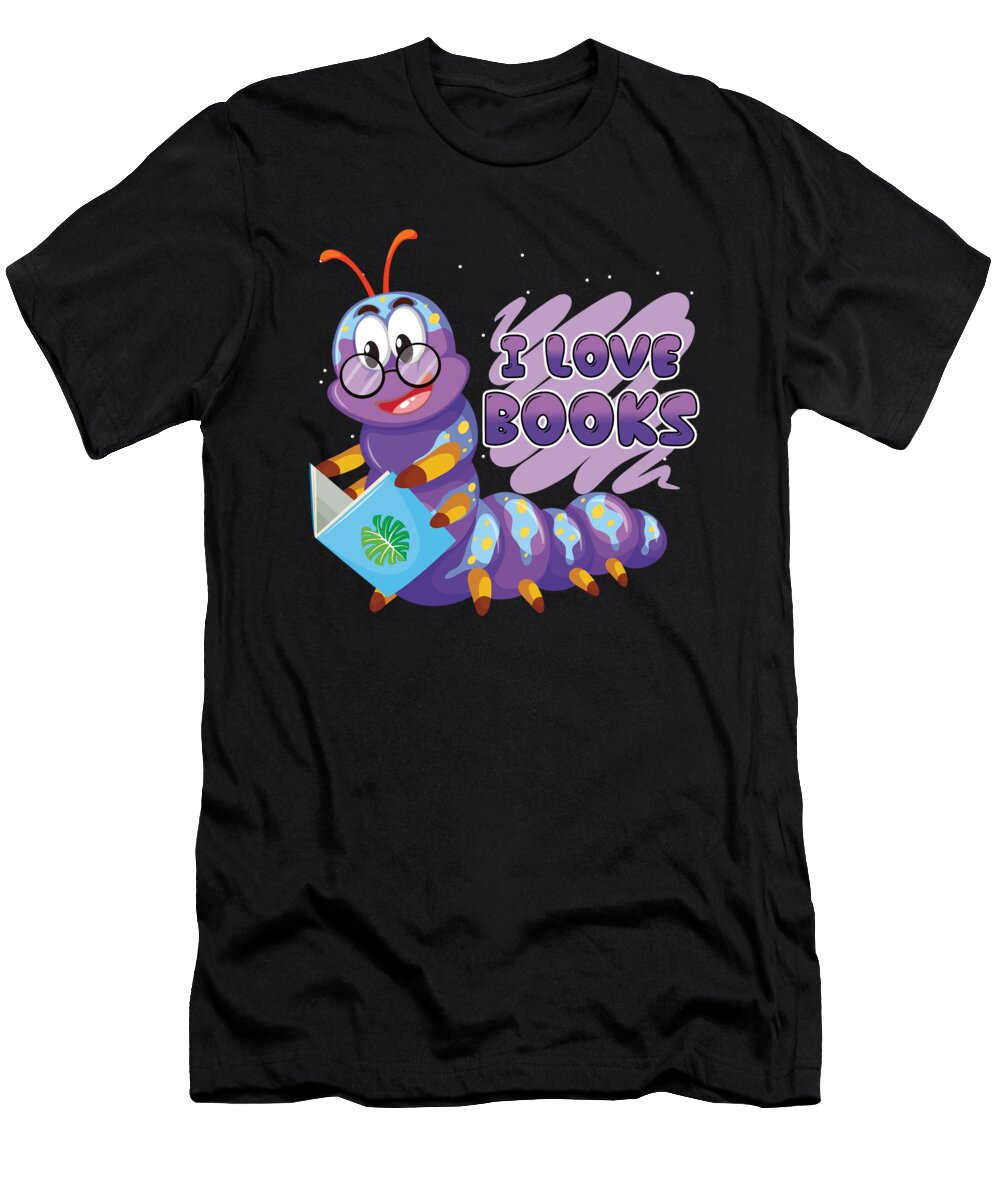 I Love Books Im a Bookworm Thomas Larch T-Shirt