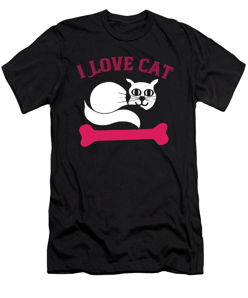 I Love Cat Jacob Zelazny T-Shirt