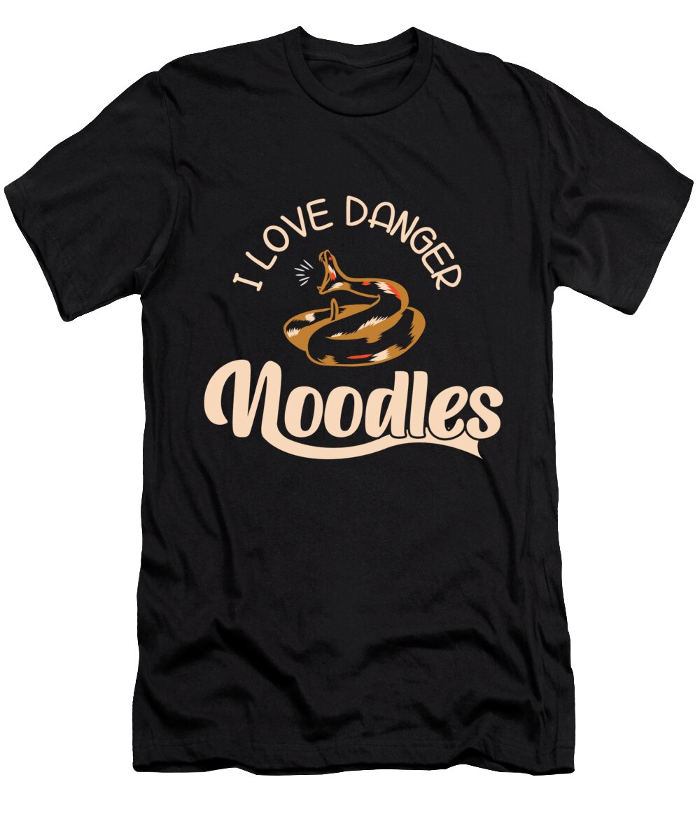 I Love Danger Noodles Snakes Zorindesigns T-Shirt