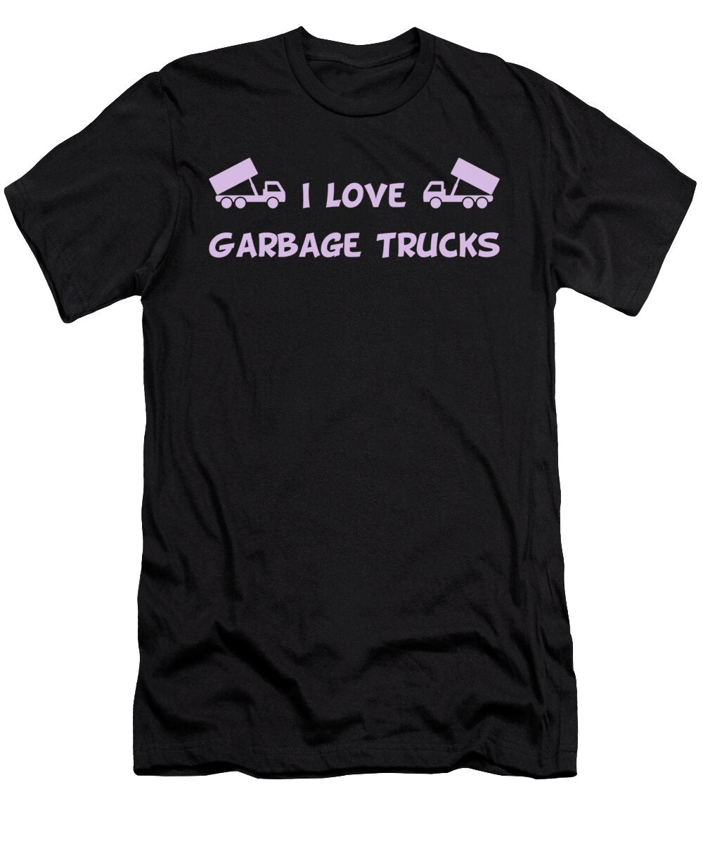 I Love Garbage Trucks Purple Kaylin Watchorn T-Shirt