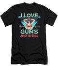 I Love Guns and Titties in Swimsuit Thomas Larch T-Shirt
