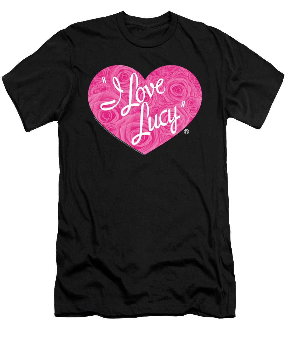 I Love Lucy Floral Logo Brand a T-Shirt