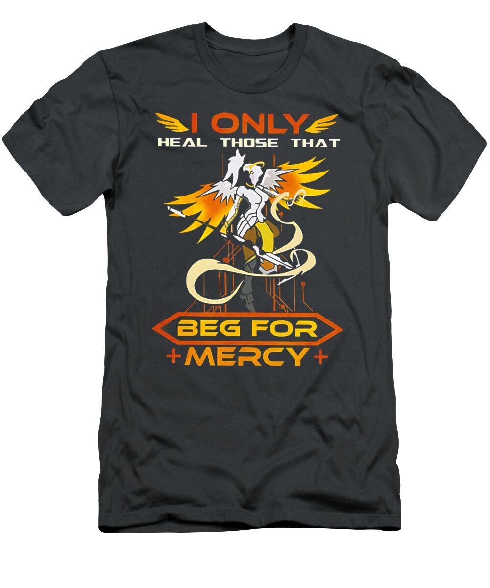 I Only Heal Those That Beg for Mercy Overwatch Best Women 90s Retro Fu Ivar Odhner Odhner T-Shirt