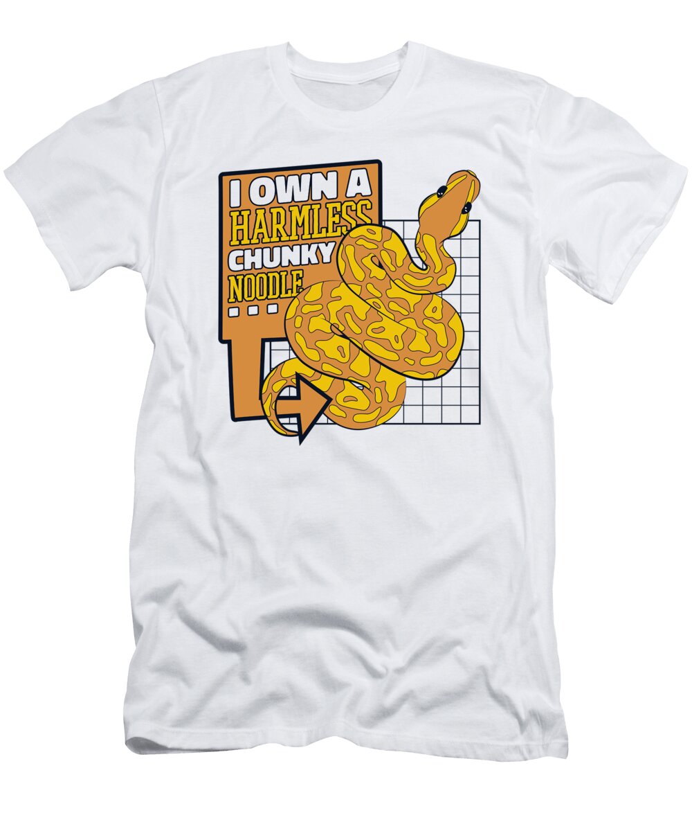 I Own a Harmless Chunky Noodle Pythonidae Banana Ball Python Graphics Lab T-Shirt
