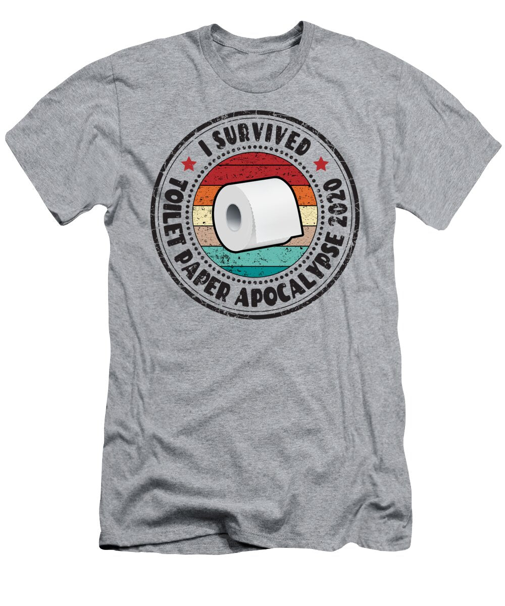 I Survived Toilet Paper Apocalypse 2020 Boris Black T-Shirt