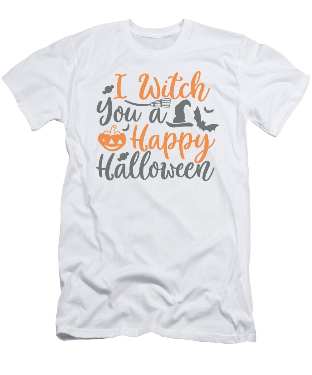 I Witch You a Happy Halloween Jacob Zelazny T-Shirt
