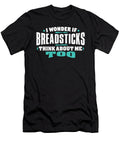 I Wonder If Breadsticks Think About Me Too Food Lover Orange Pieces T-Shirt