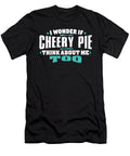 I Wonder If Cherry Pie Think About Me Too Food Lover Orange Pieces T-Shirt