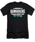 I Wonder If Hamburgers Think About Me Too 01 Orange Pieces T-Shirt