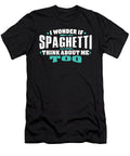I Wonder If Spaghetti Think About Me Too Food Lover Orange Pieces T-Shirt