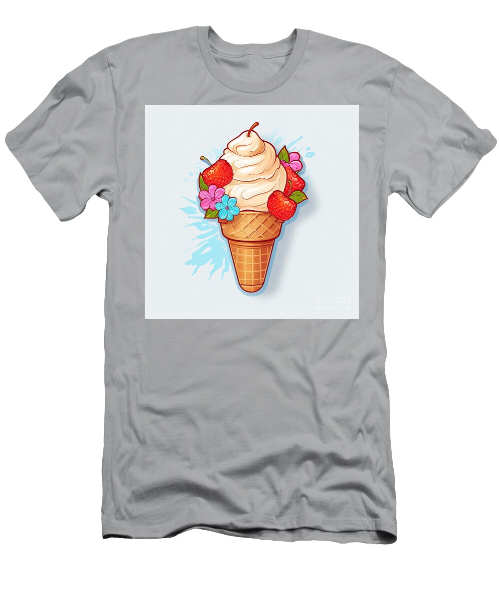 Icathia Theres Ice Cream 10 16 Sabantha T-Shirt