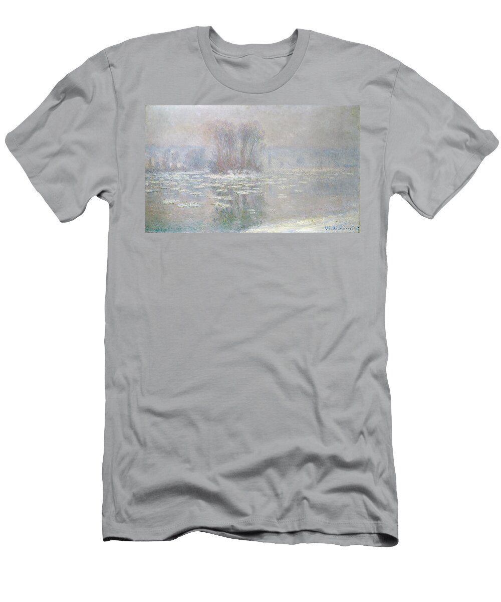 Ice At Bennecourt 1898 Oil on Canvas Claude Monet T-Shirt