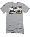Ice At the Bottom of Waterfalls Due to Extreme Cold Weather David Wood T-Shirt