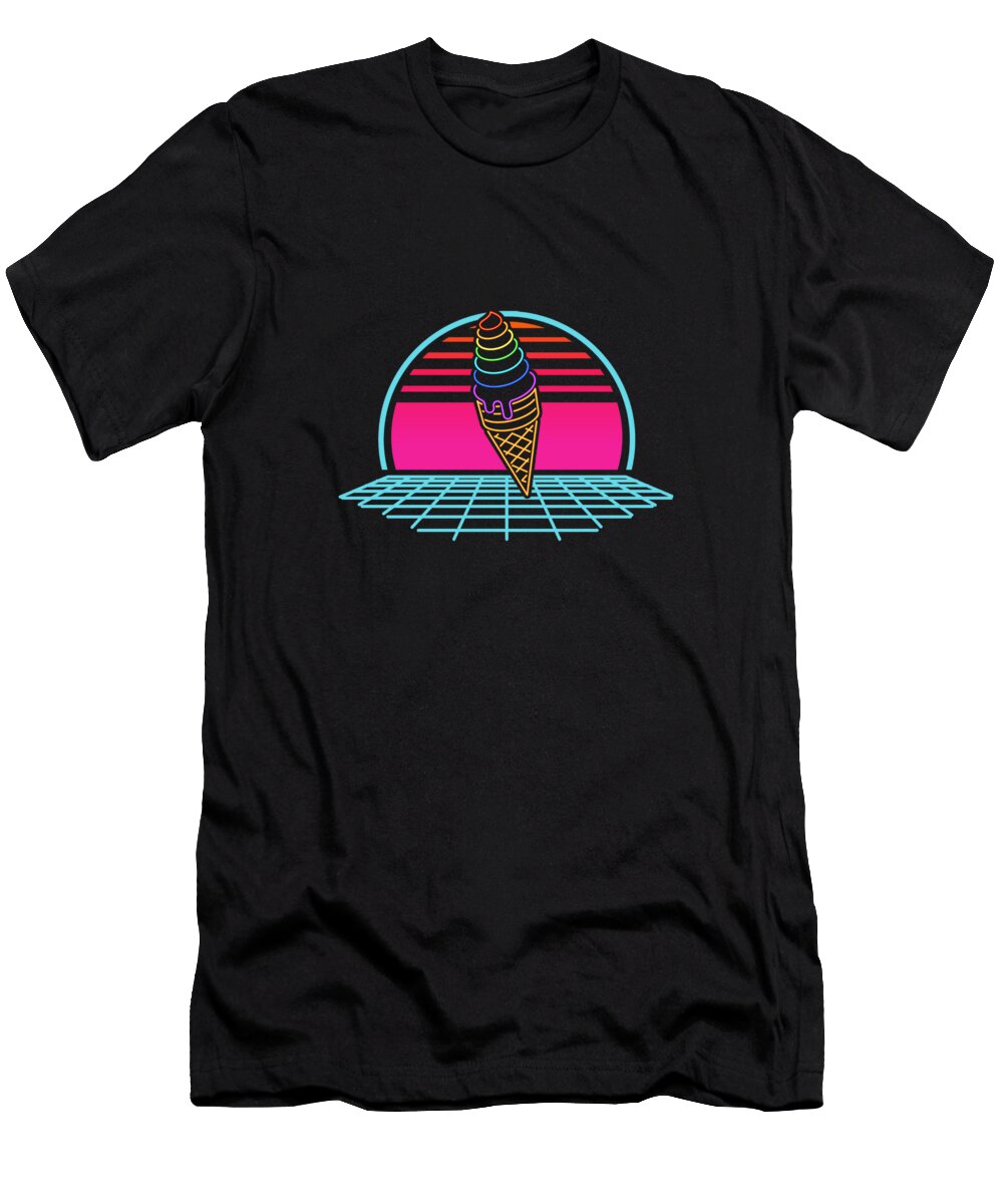 Ice Cream Aesthetic Vaporwave Scott Palmer T-Shirt