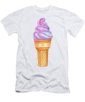 Ice Cream Cone Dessert Swirl Purple Pink Thursina T-Shirt