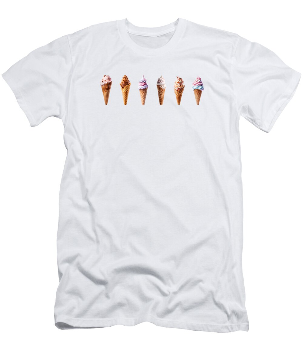 Ice Cream Cones Delphimages Photo Creations T-Shirt