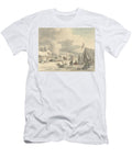 Ice Cream on a Frozen Canal Cornelis Pronk 1748 Cornelis Pronk T-Shirt