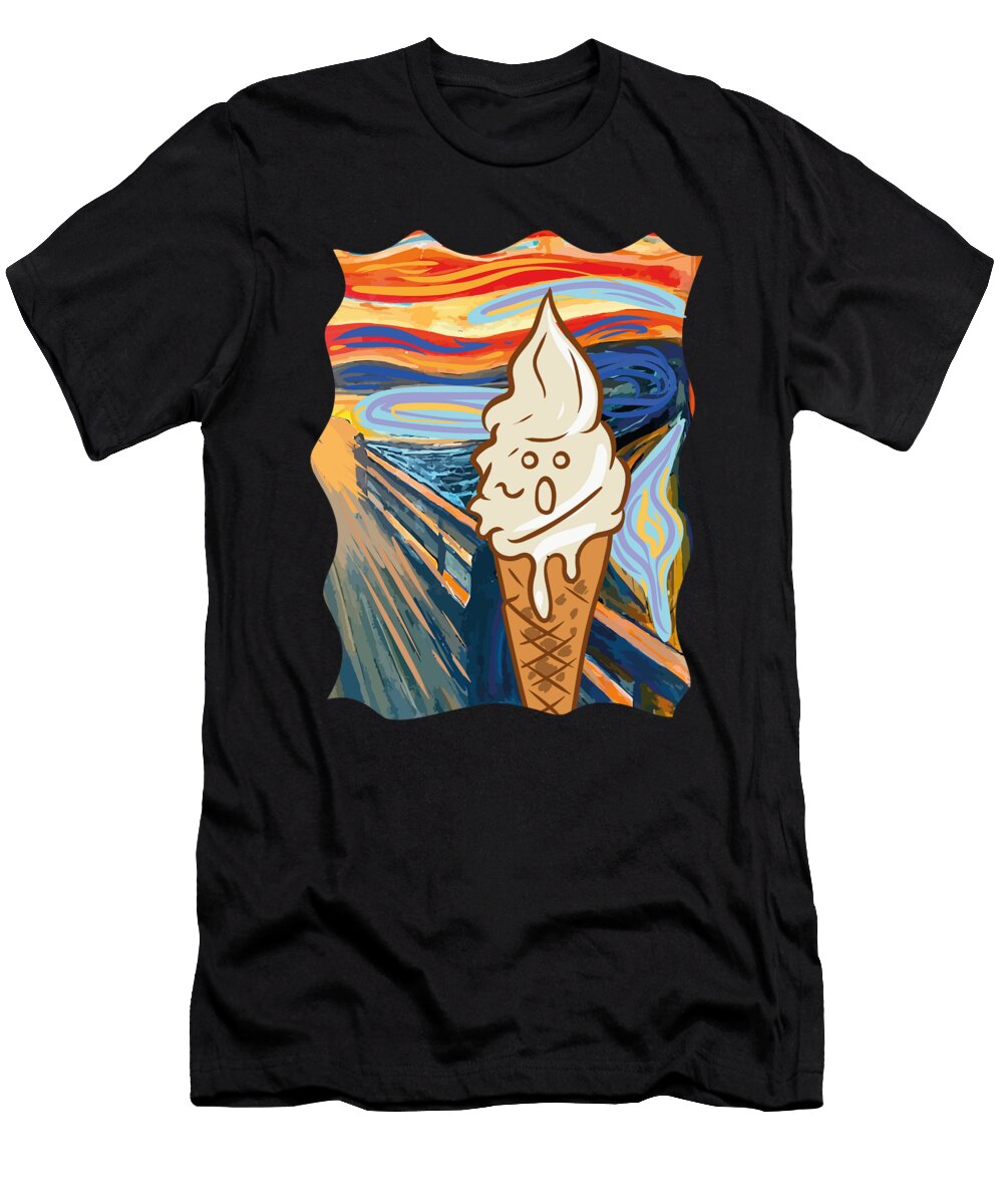 Ice Cream the Scream Art Popsicle Edvard Munch Toms Store T-Shirt