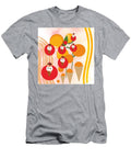 Ice Cream Waffle Cone Orange Fruit Waffle Cone with Soft Ice Cream with Background Vector Illustr Aesha Mohamed T-Shirt
