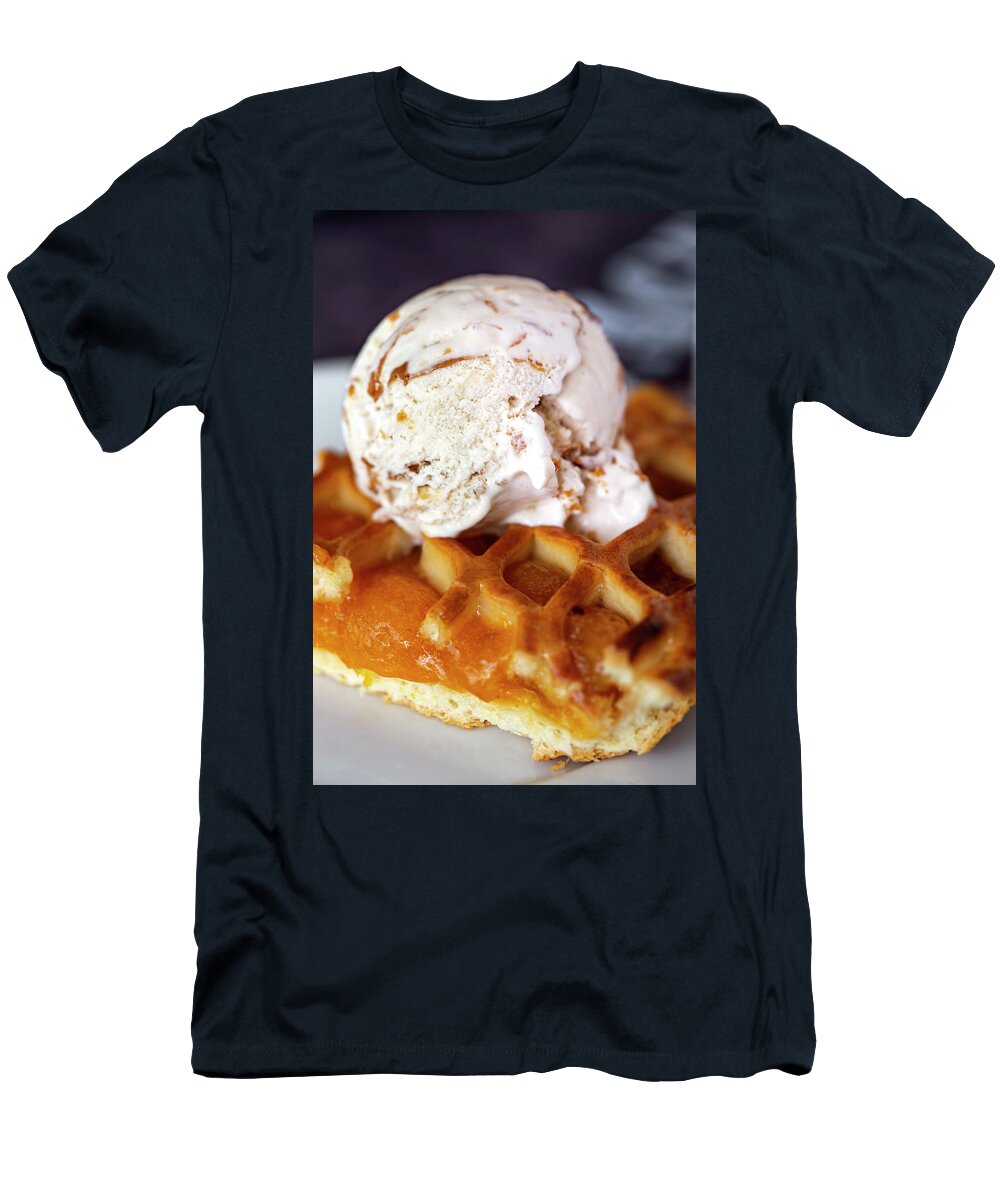 Ice Cream with a Fruit Cookie on the Plate Sebastian Radu T-Shirt