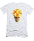 Ice Cream with Orange in Waffle Cone on White Background Oleg Yermolov T-Shirt